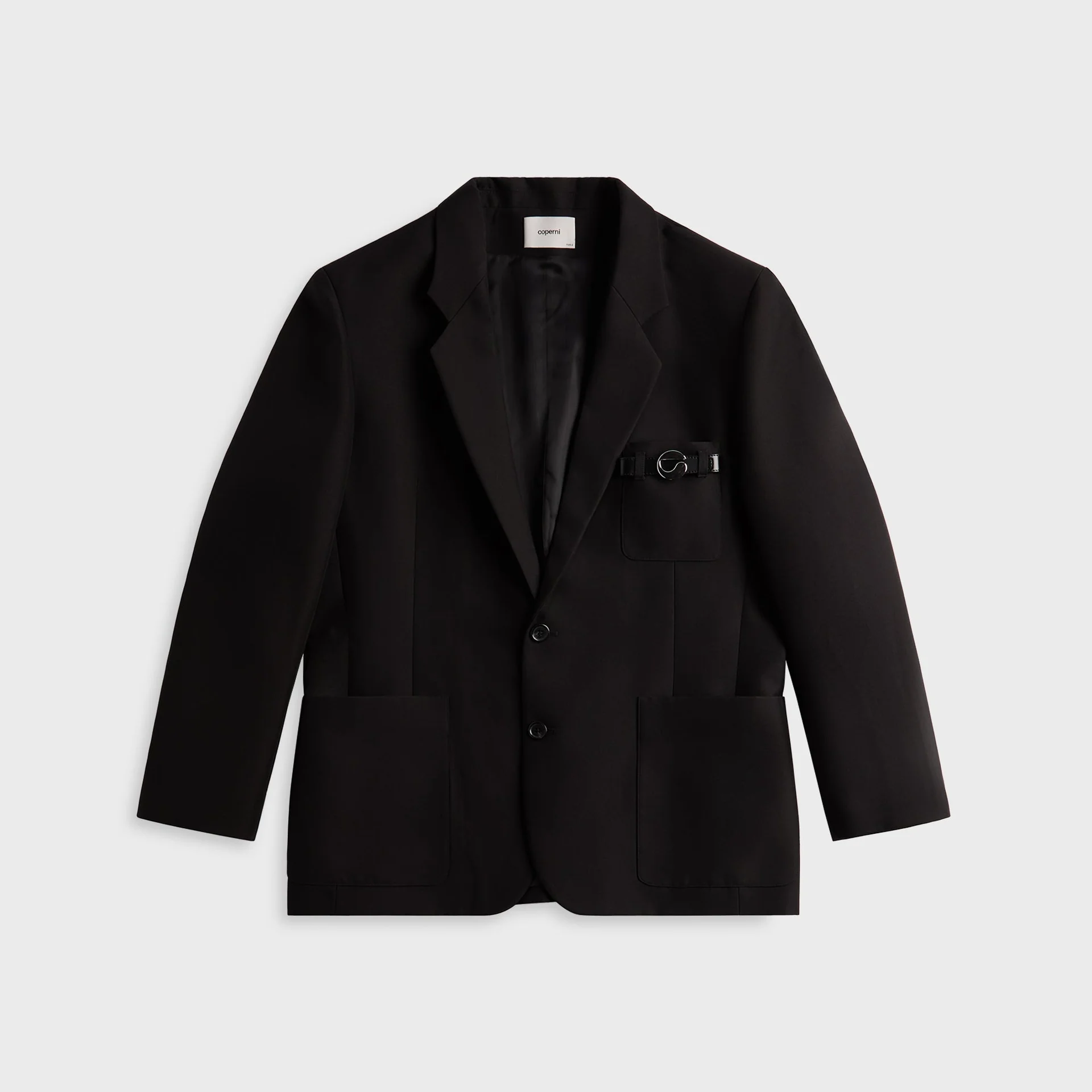 Coperni Belted Pocket Tailored Jacket - Black