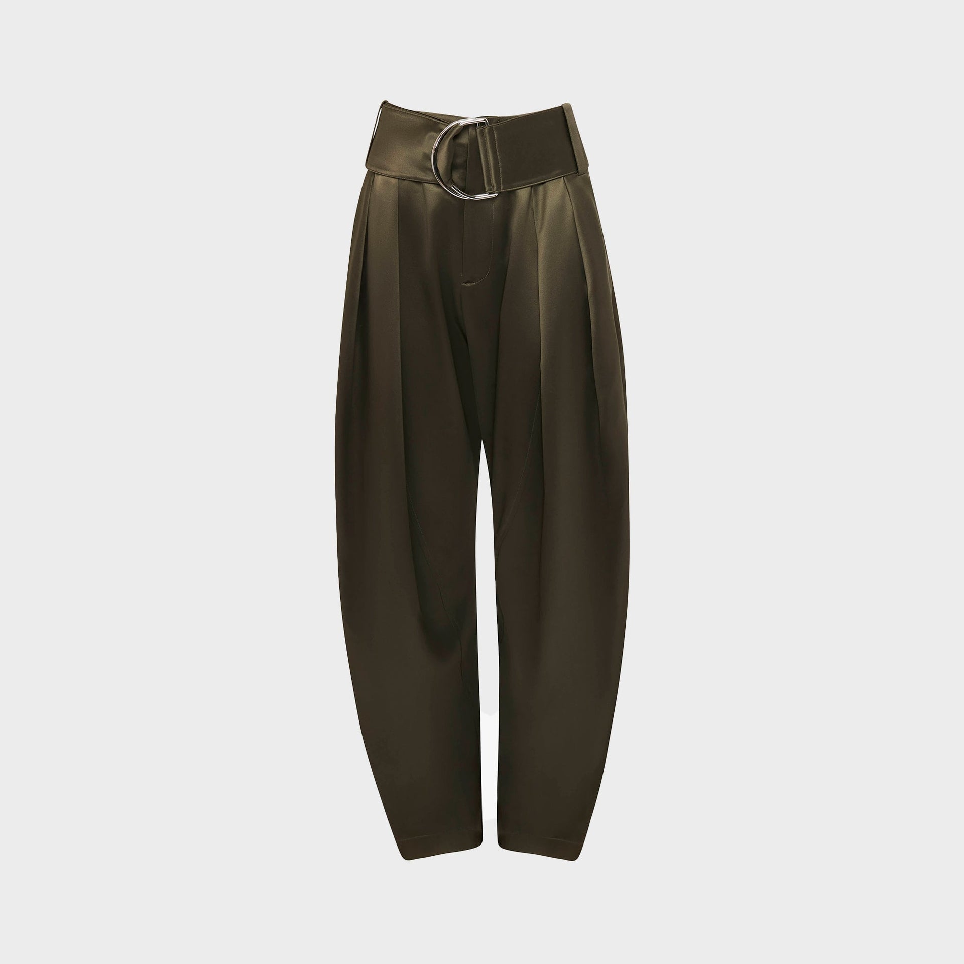 JW Anderson Pleated D Ring Trousers - Khaki