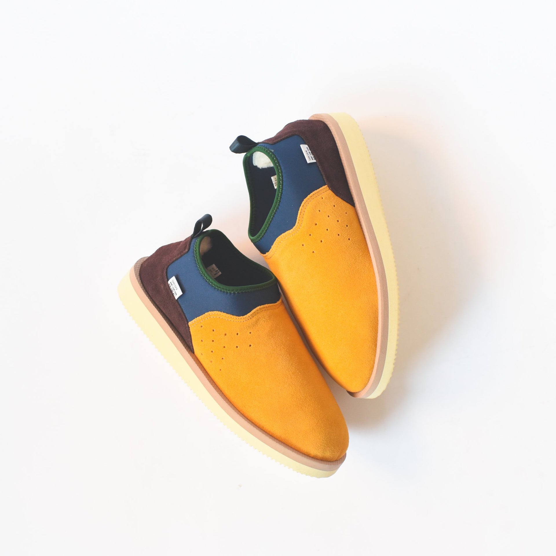 Aimé Leon Dore x Suicoke Ron Maim Mid - Yellow / Burgundy / Blue