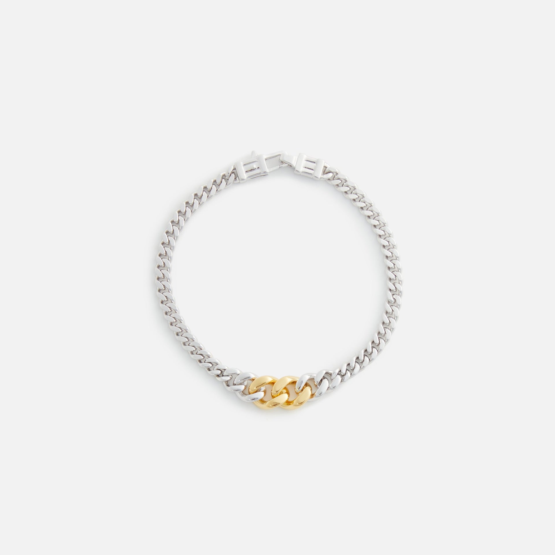 Tom Wood Dean Bracelet Duo 7.7 - Silver / Gold