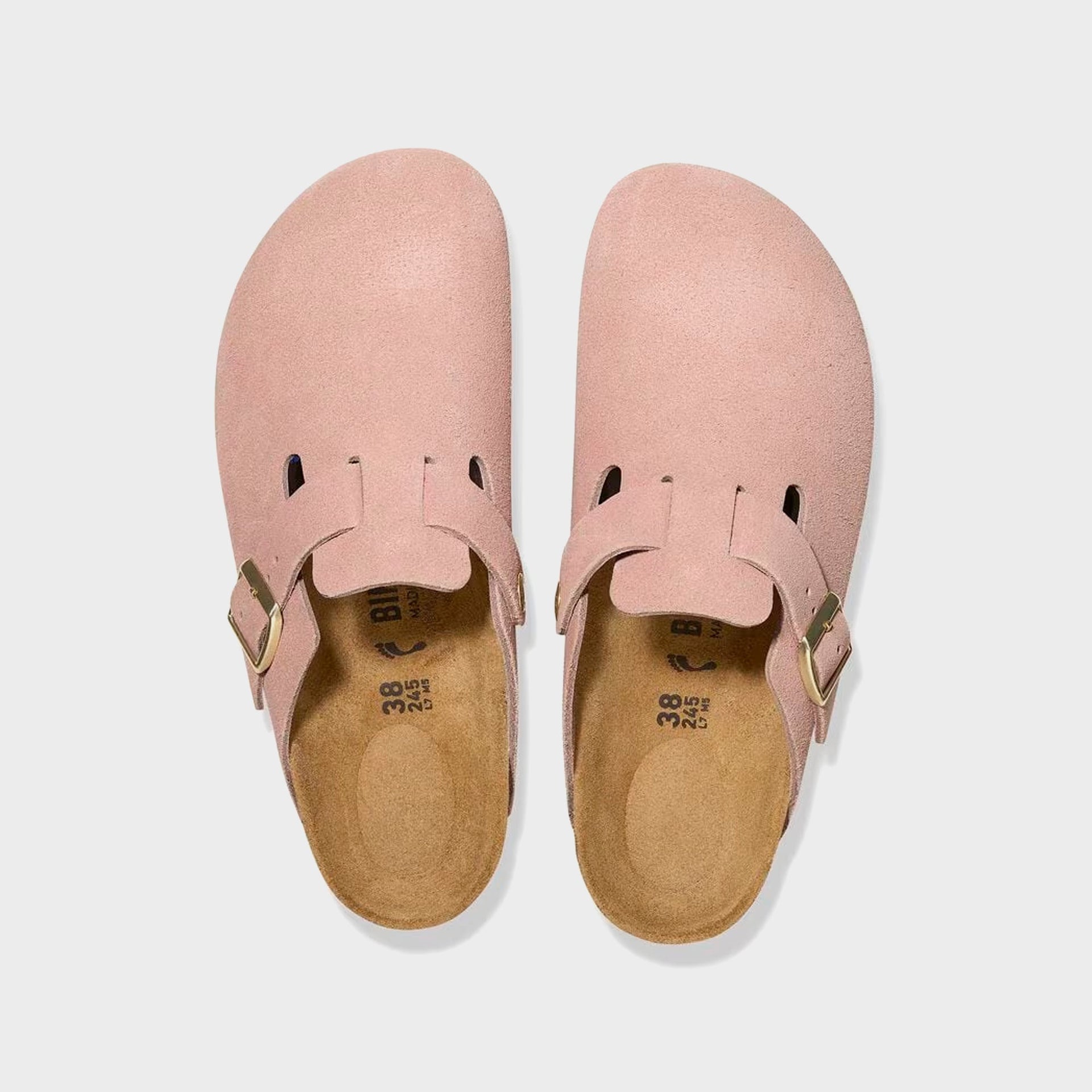 Birkenstock WMNS Boston Suede - Light Rose