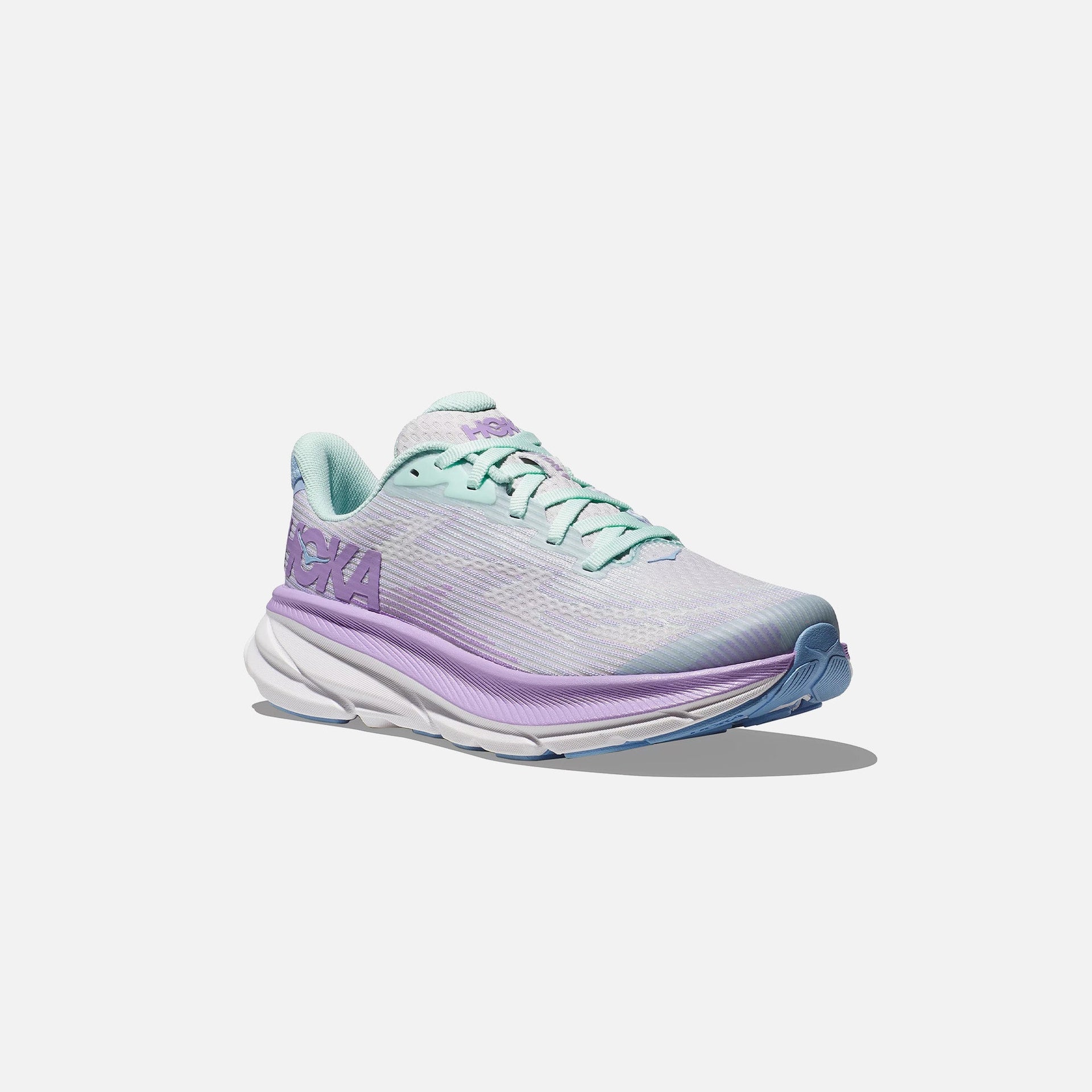 HOKA Clifton 9 Youth - Sunlit Ocean / Lilac Mist