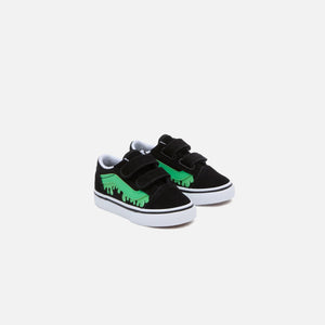 VANS Toddler Old Skool V Glow Slime - Black / Green