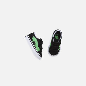 VANS Toddler Old Skool V Glow Slime - Black / Green