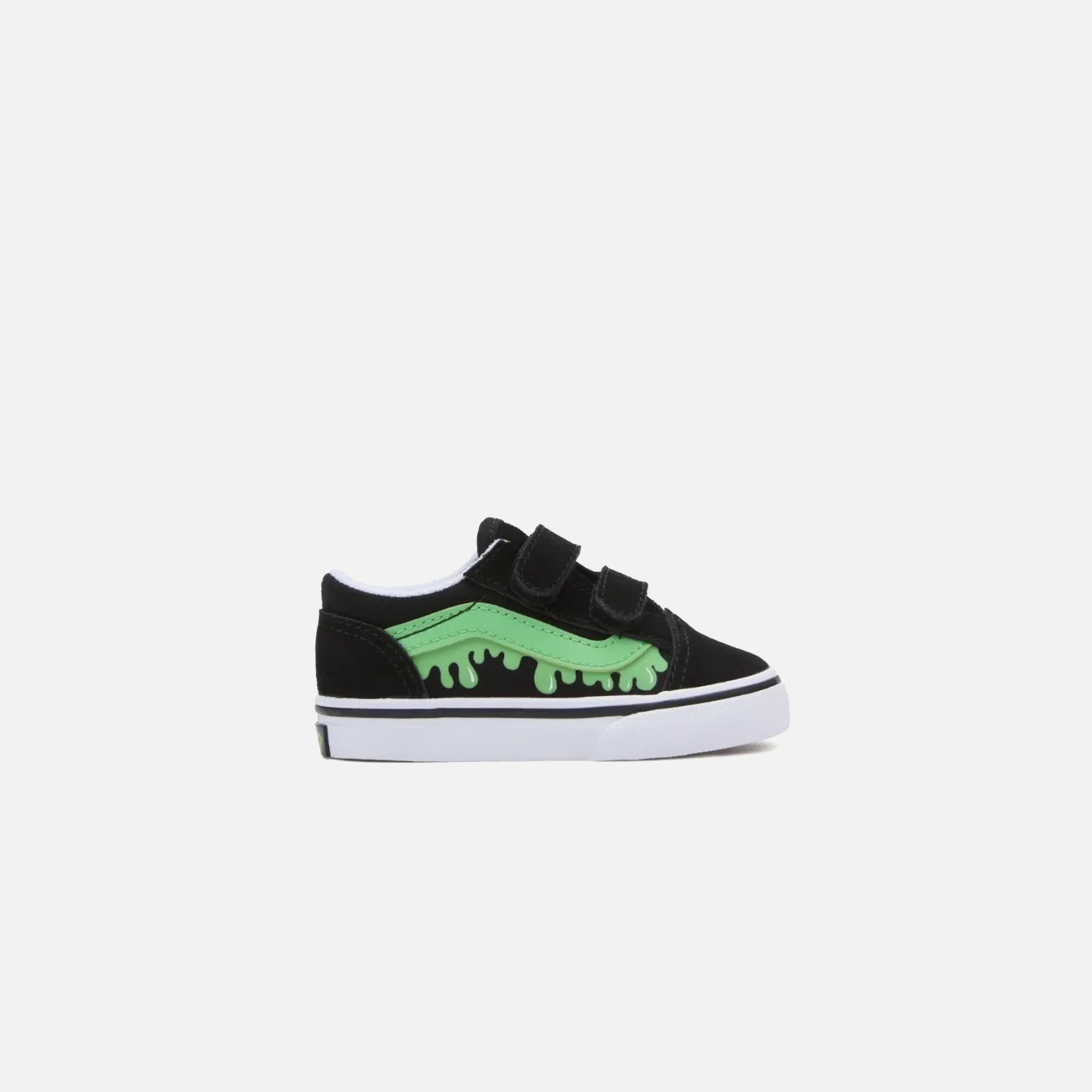 VANS Toddler Old Skool V Glow Slime - Black / Green