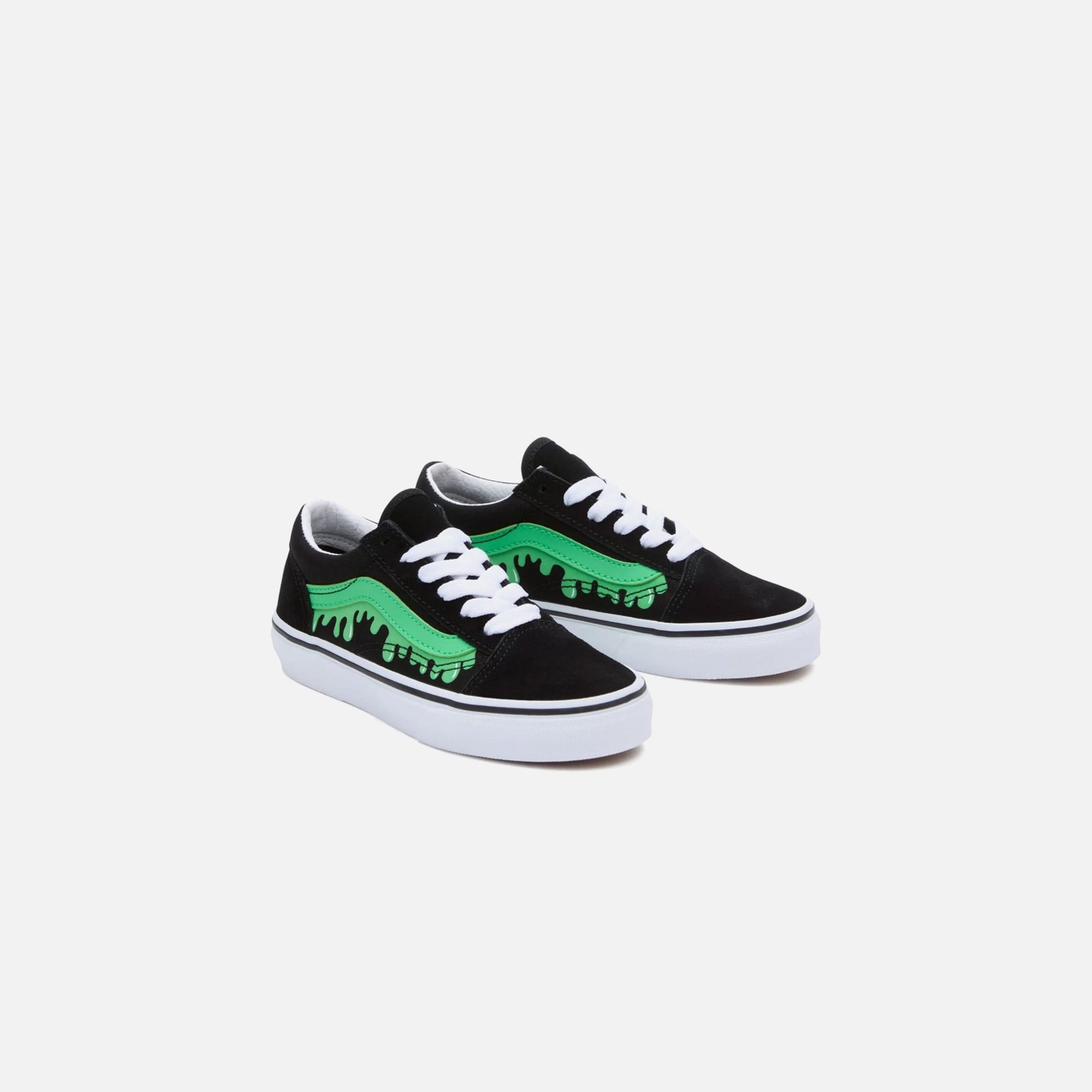 Vans Pre-School Old Skool - Glow Slime Black / Green