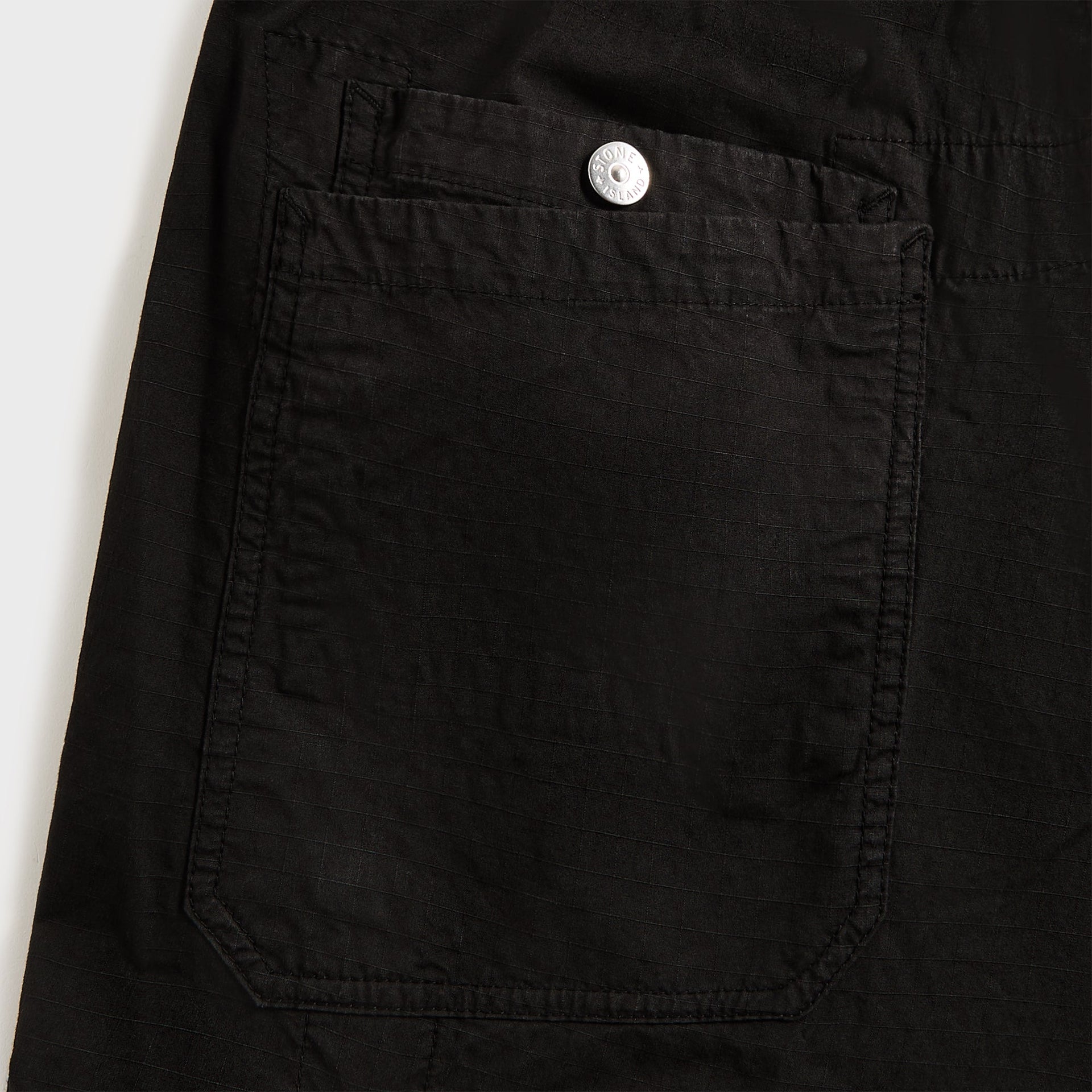 Stone Island Mil-Spec Stretch Ripstop-Tc Garment Dyed Cargo Pant - Black