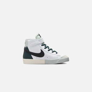 Nike Pre-School Blazer Mid `77 Se - White / Black / Deep Jungle / Light Silver