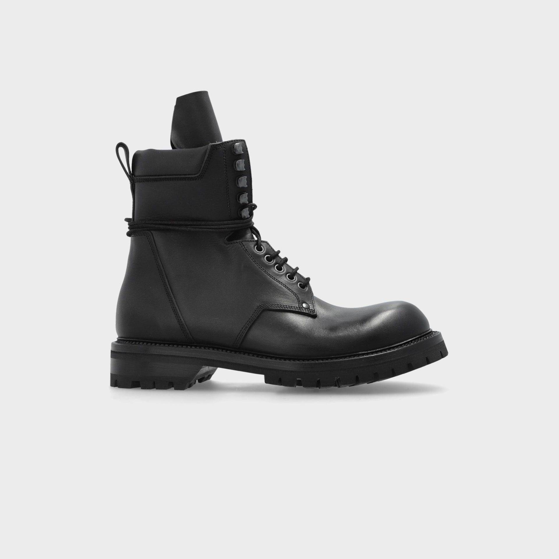 Rick Owens Army Low Boot Scarpe - Pelle Black