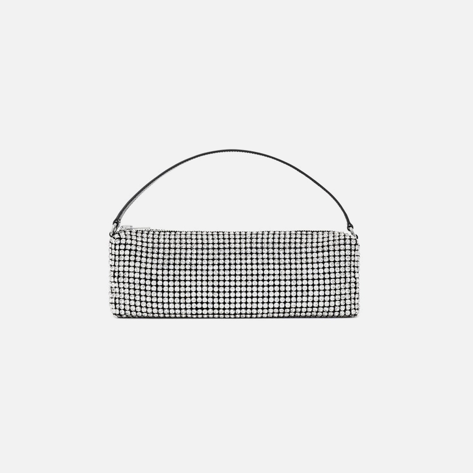 Alexander Wang Heiress Flex Flap Bag - White Crystal