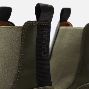 Ganni Cleated Low Chelsea Boot - Tonal Kalamata