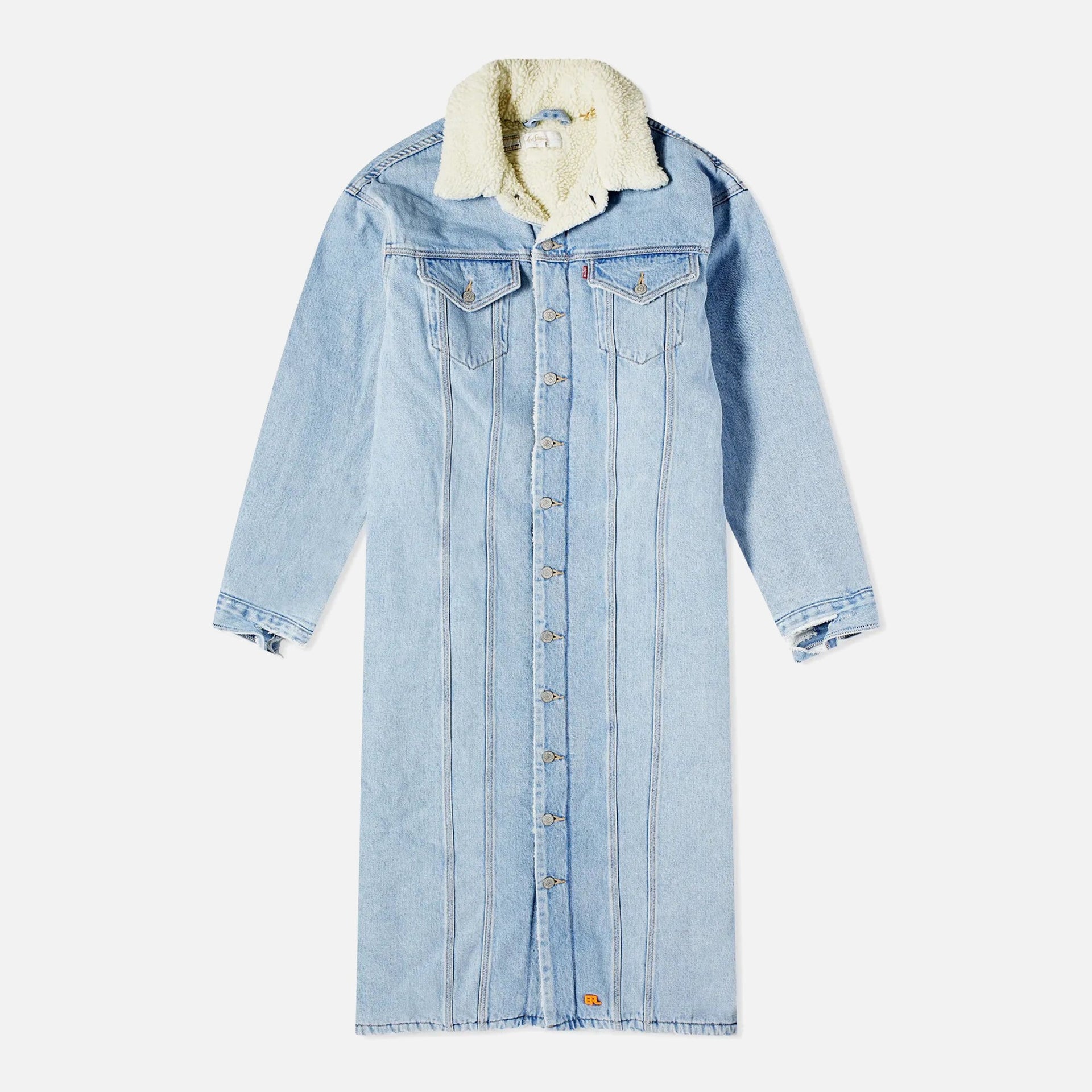 ERL x Levis Unisex Sherpa Duster - Blue