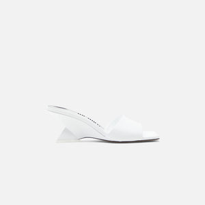 The Attico Cheope Mule - White / Nichel