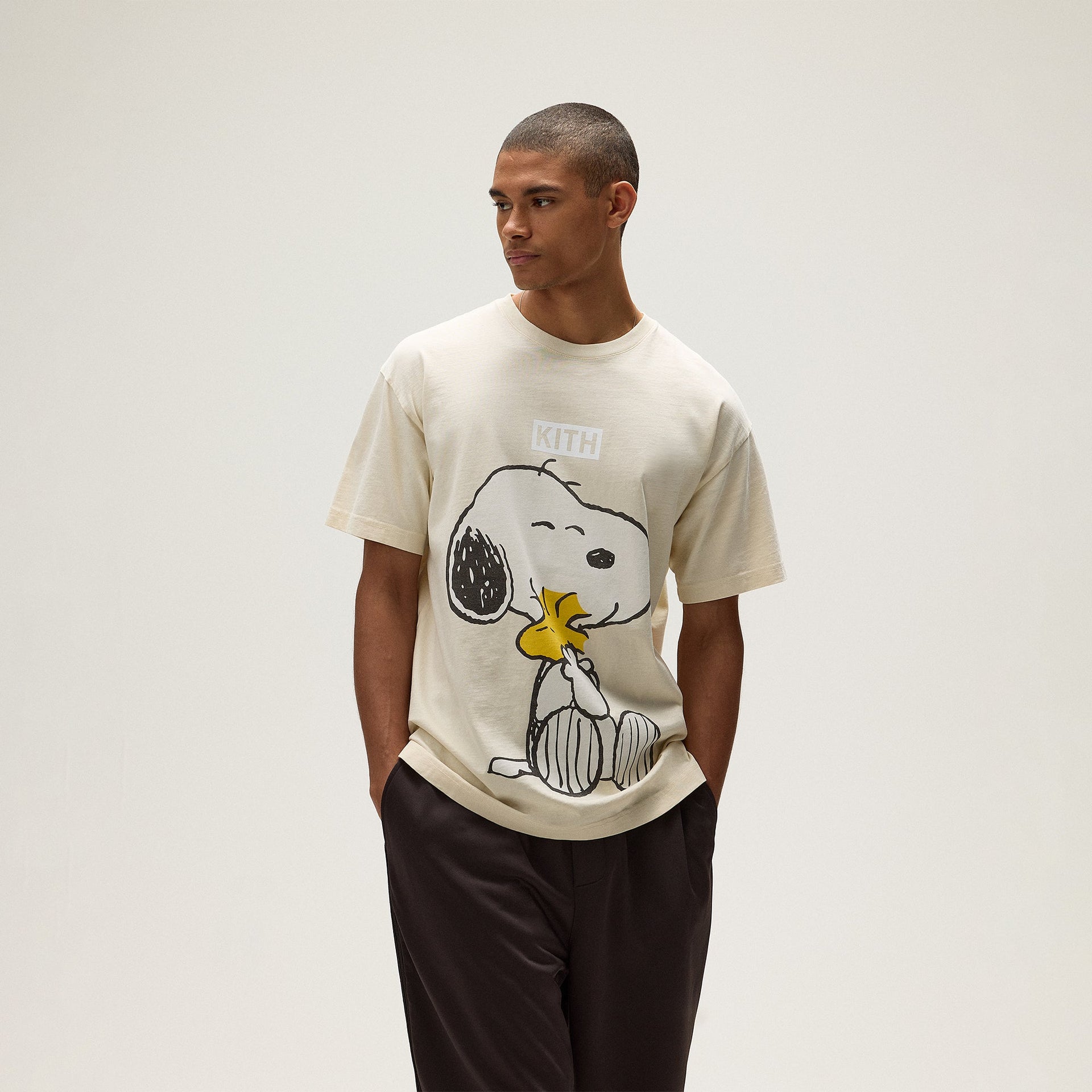 Kith for Peanuts Hug Vintage Tee - Sandrift