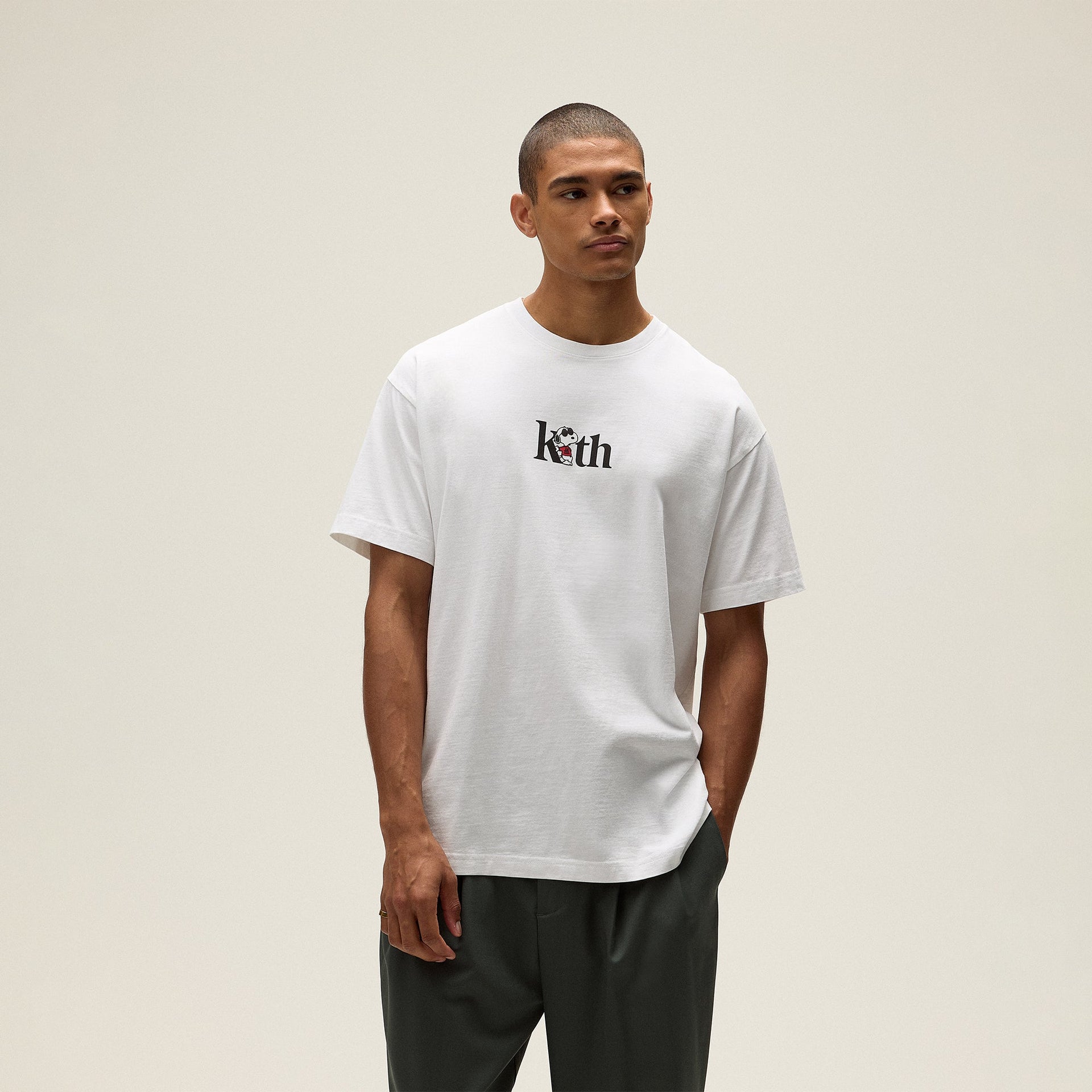 Kith for Peanuts Joe Cool Serif Tee - White
