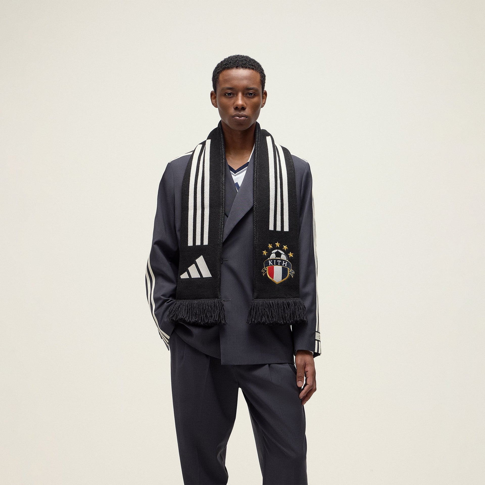 Kith for adidas Football Scarf in Black