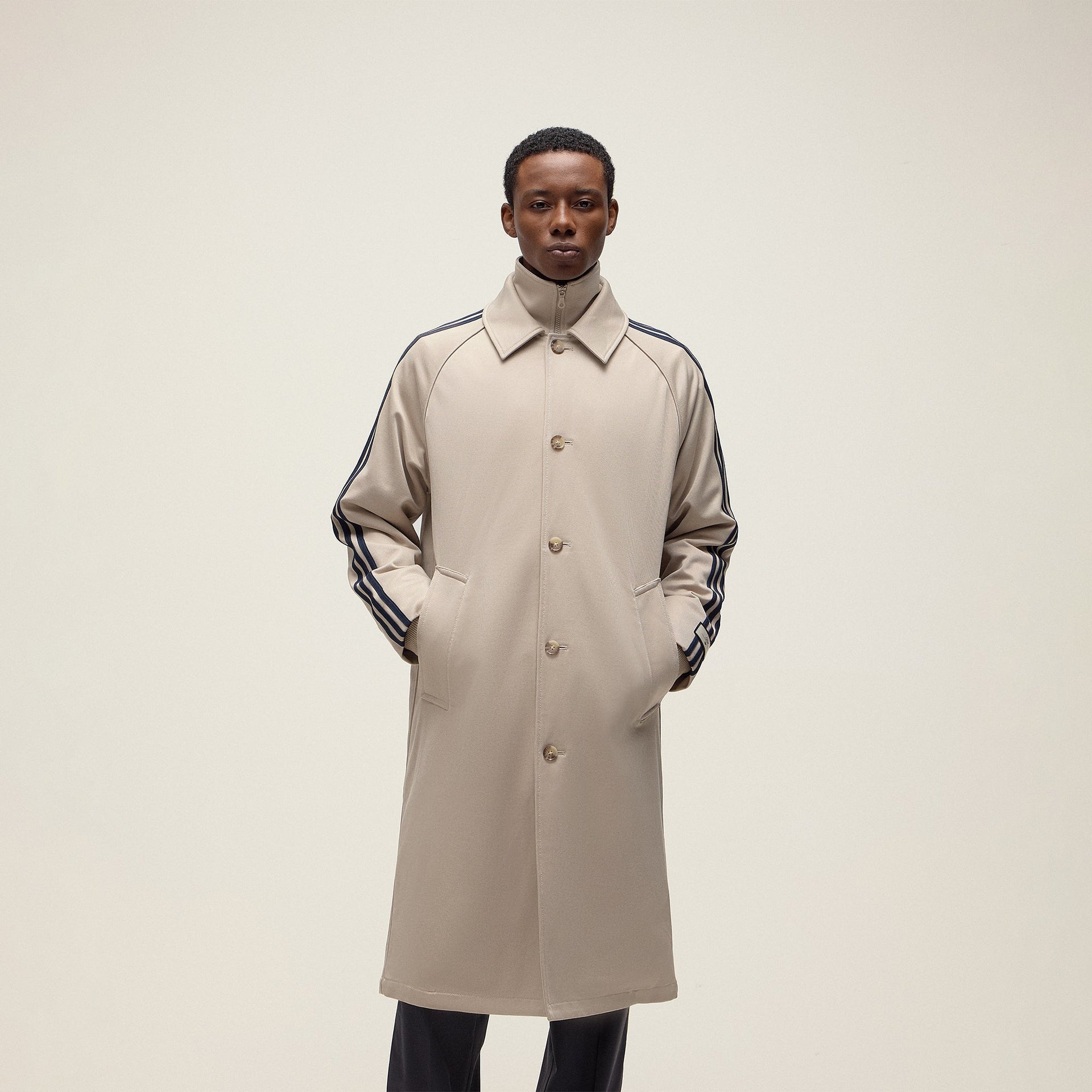 Kith for adidas Football Hybrid Trench Coat in Beige