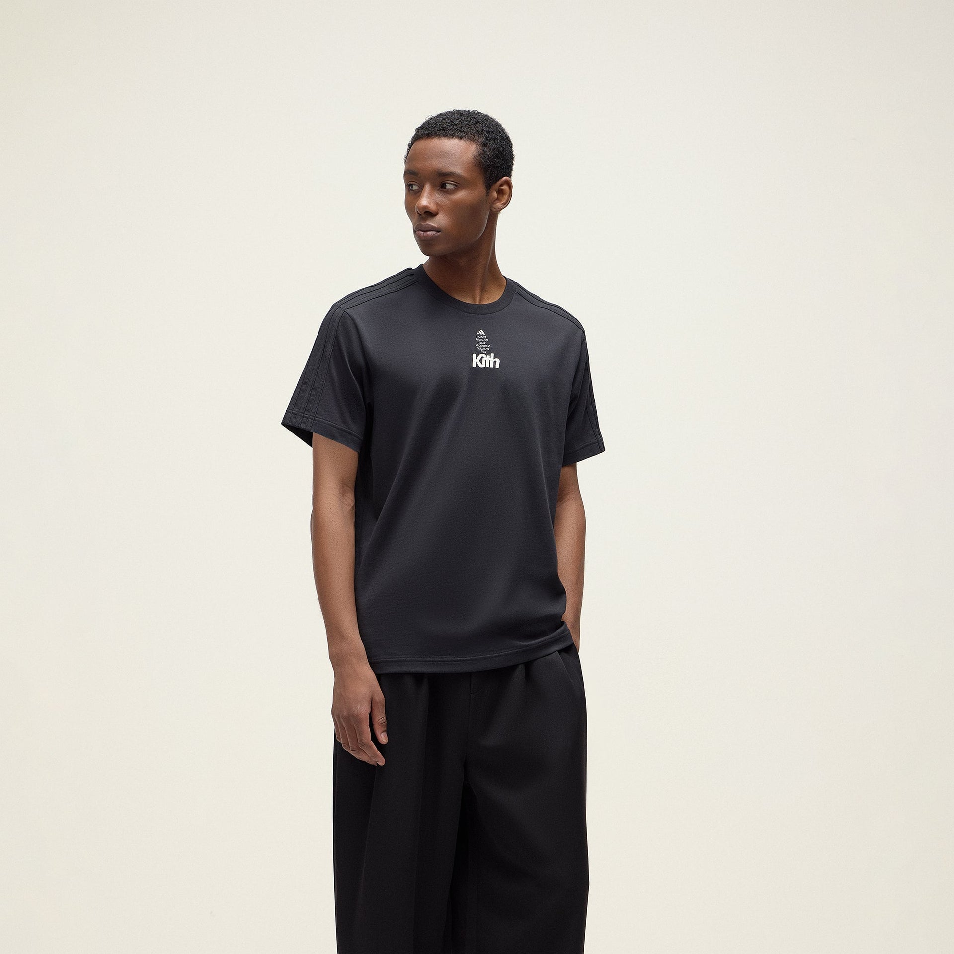 Kith for adidas Football Short Sleeve Tee in Black