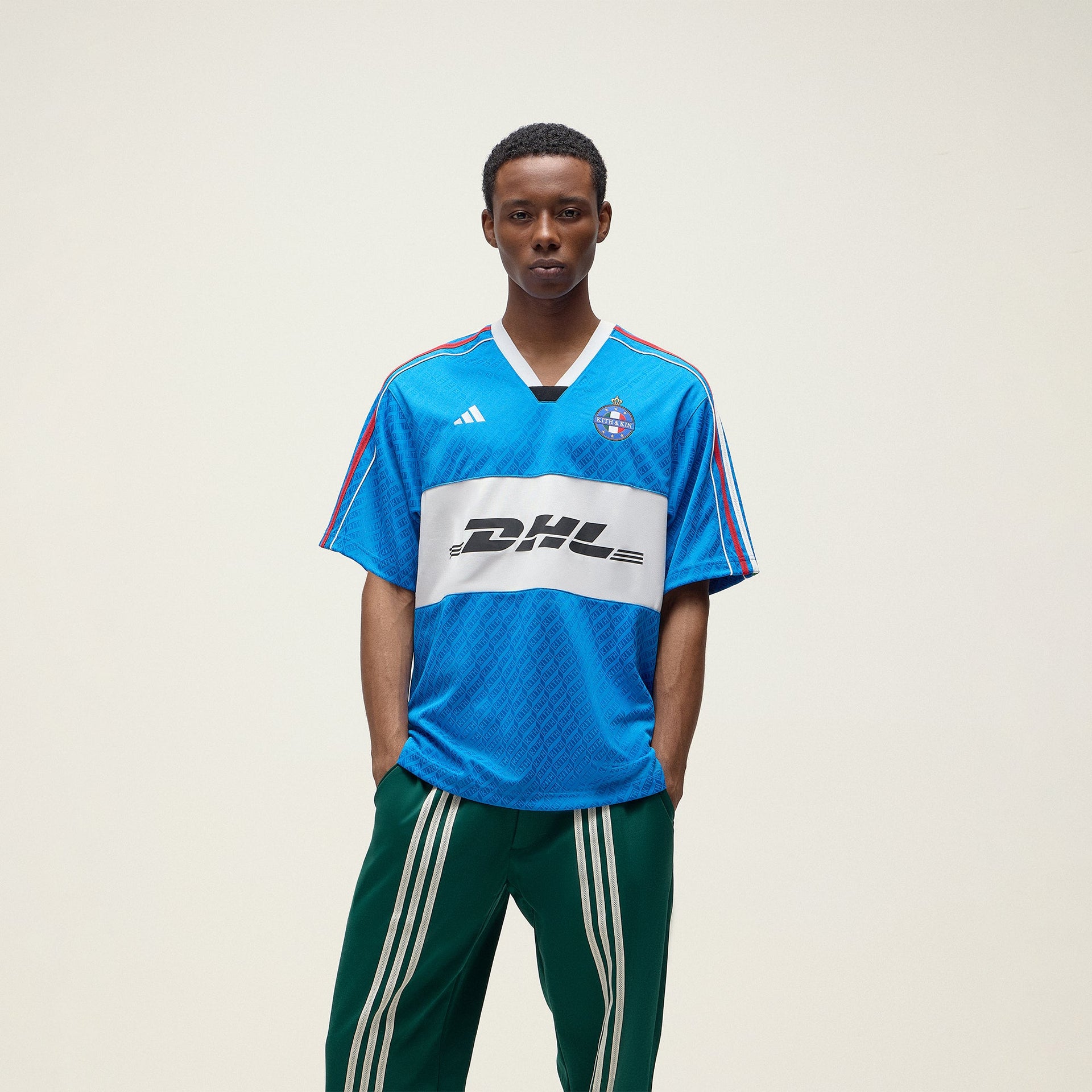 Kith for adidas Football DHL Express Jersey in Blue Burst