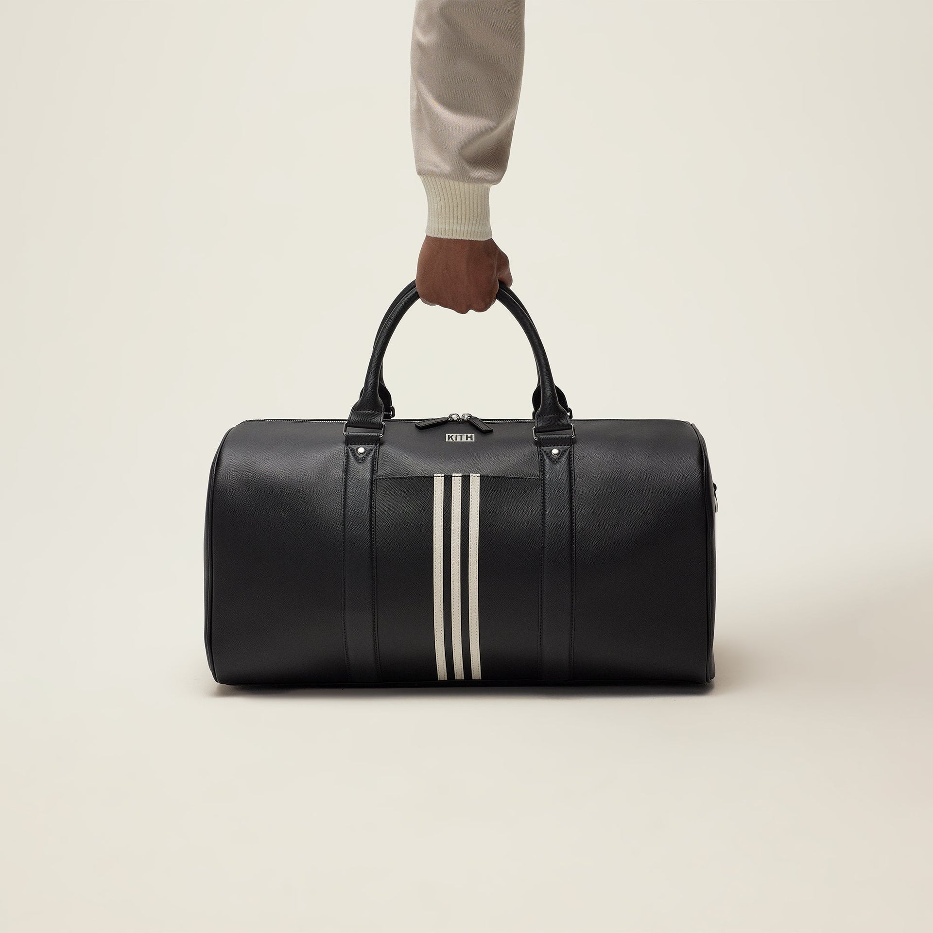 Kith for adidas Football Leather Duffle Bag in Black