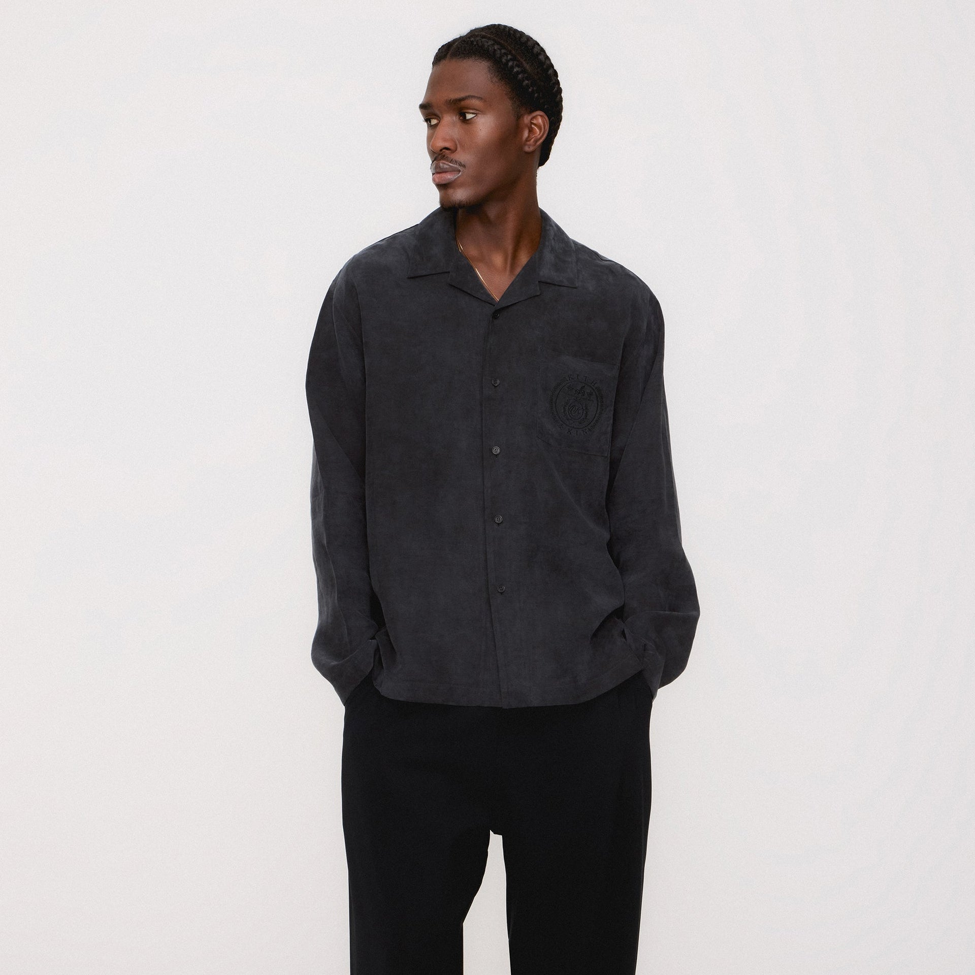 Kith Double Crepe Grayson Pant - Black