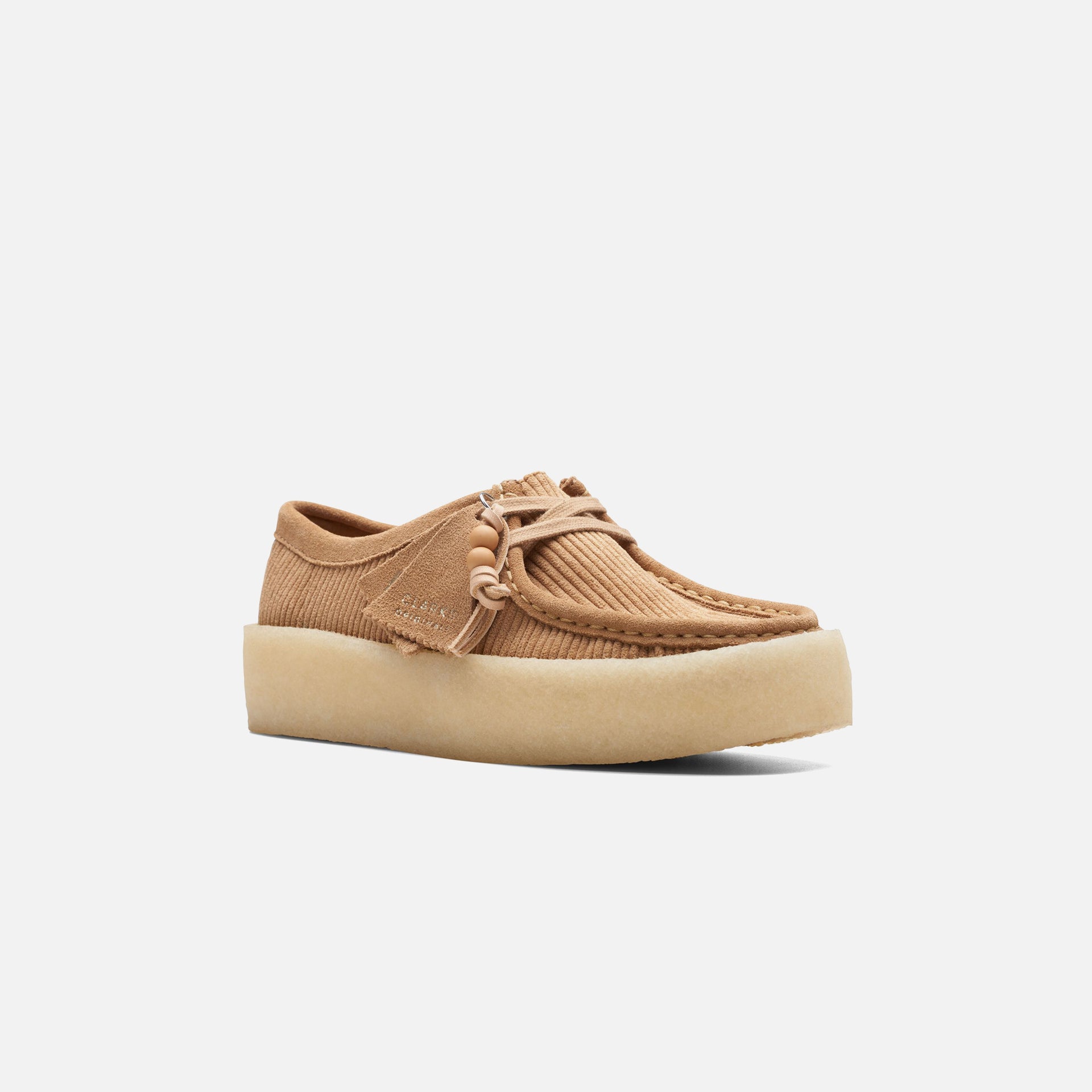 Clarks WMNS Wallabee Cup - Tan Corduroy