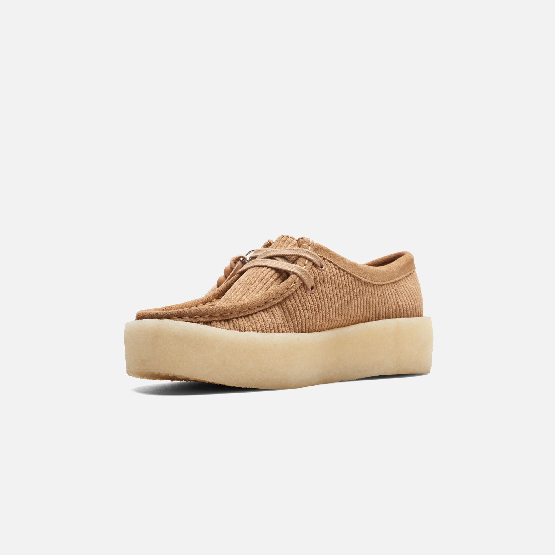 Clarks WMNS Wallabee Cup - Tan Corduroy