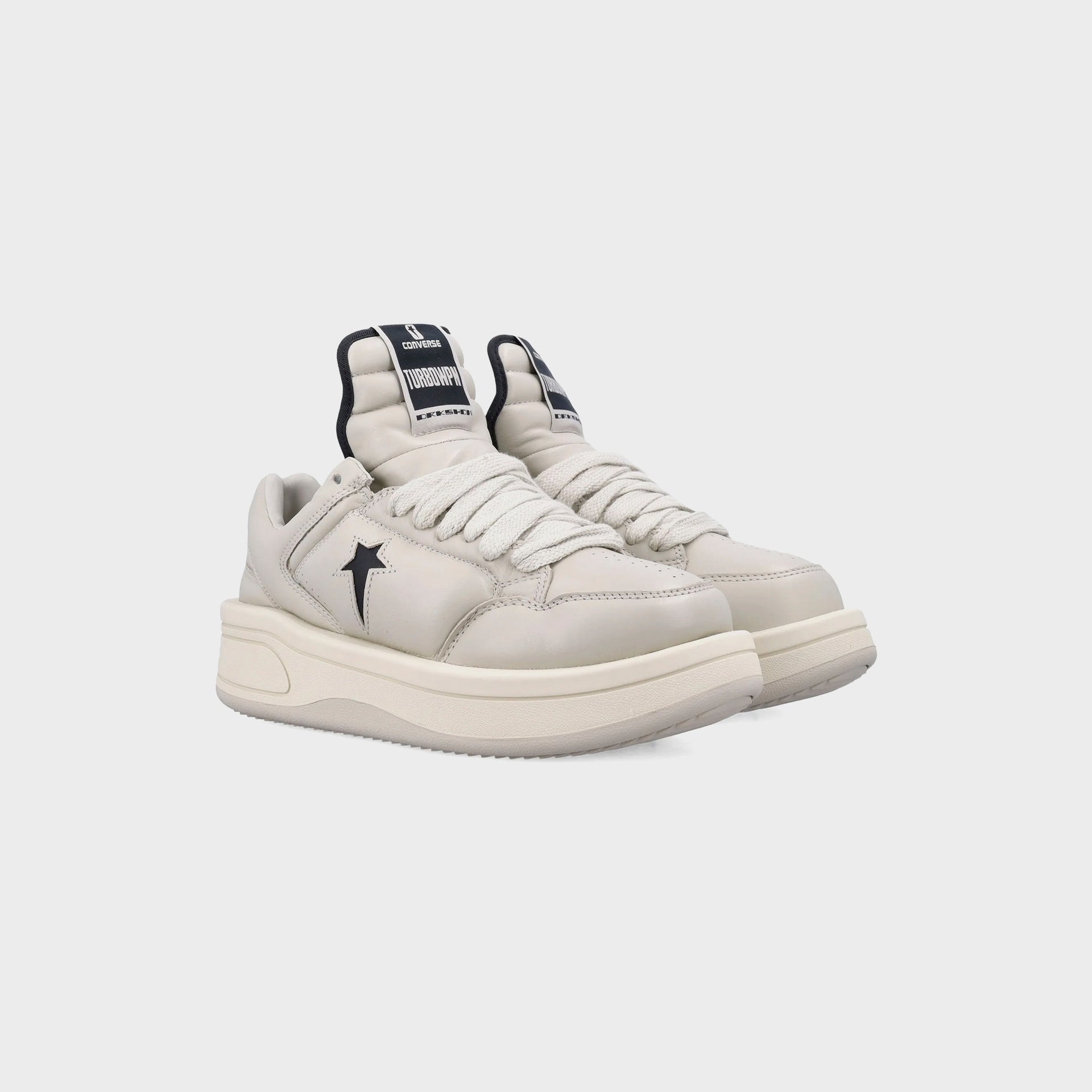 Rick Owens x Converse DRKSHDW Turbowpn Ox - Pelican / Black / Cloud Cream