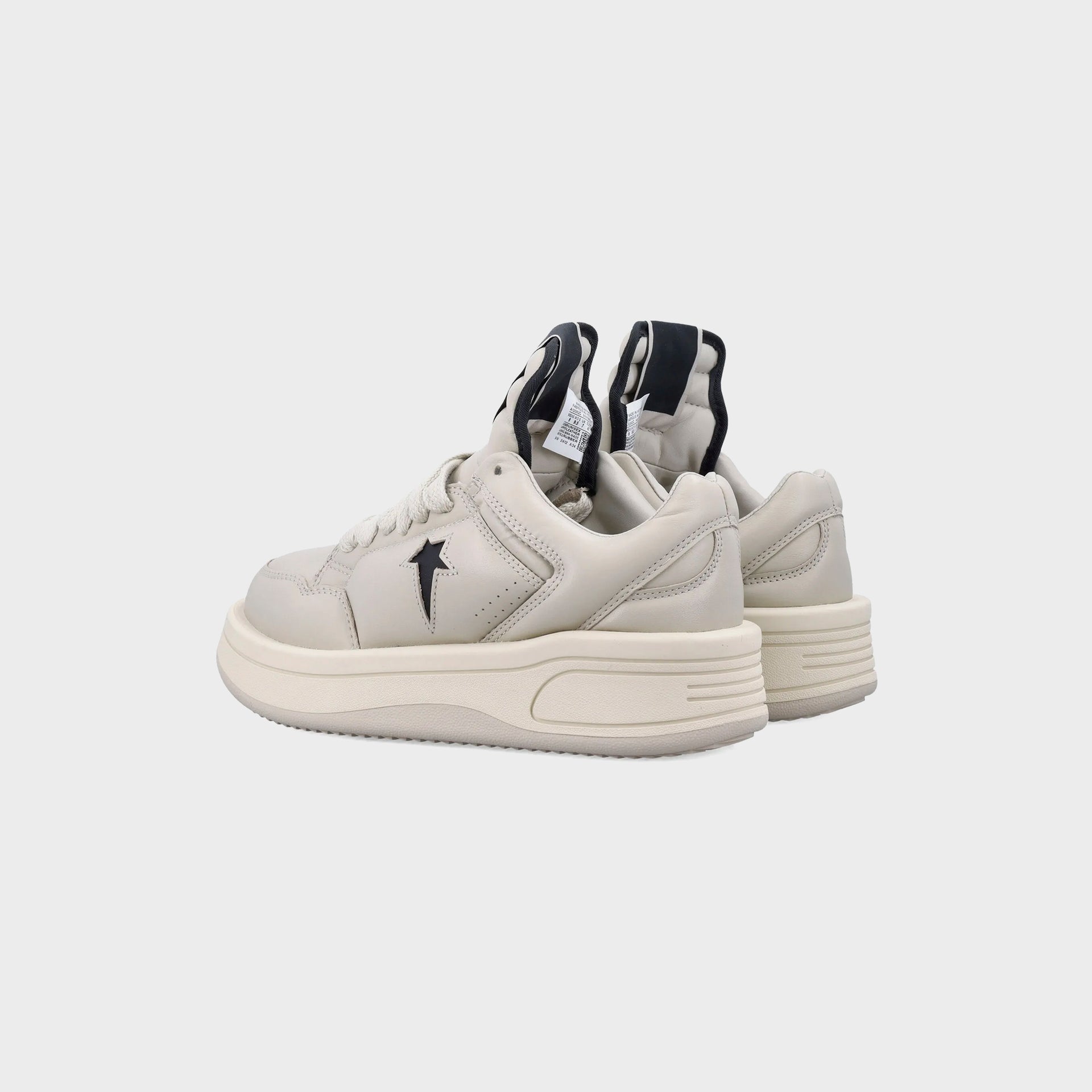 Rick Owens x Converse DRKSHDW Turbowpn Ox - Pelican / Black / Cloud Cream