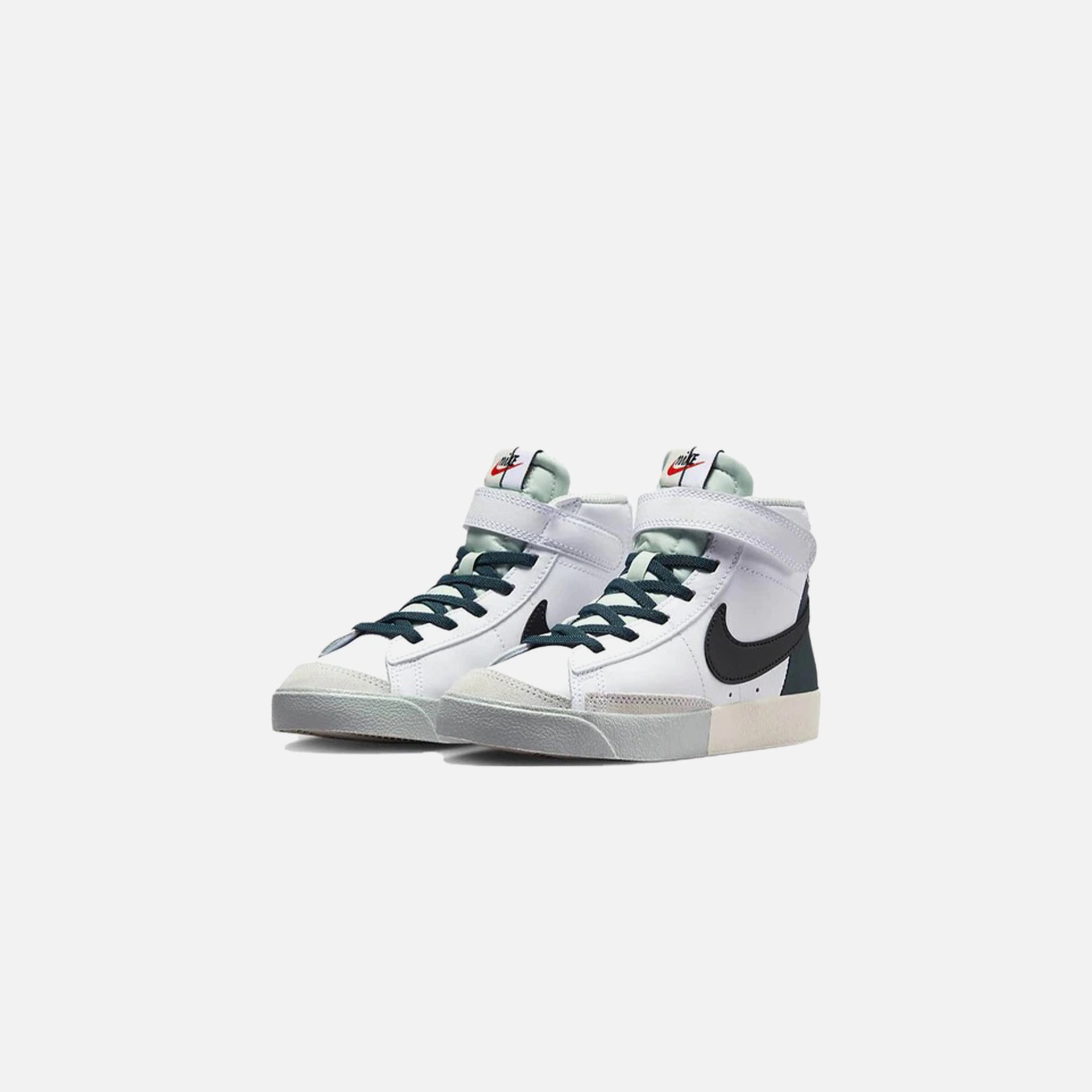 Nike Pre-School Blazer Mid `77 Se - White / Black / Deep Jungle / Light Silver