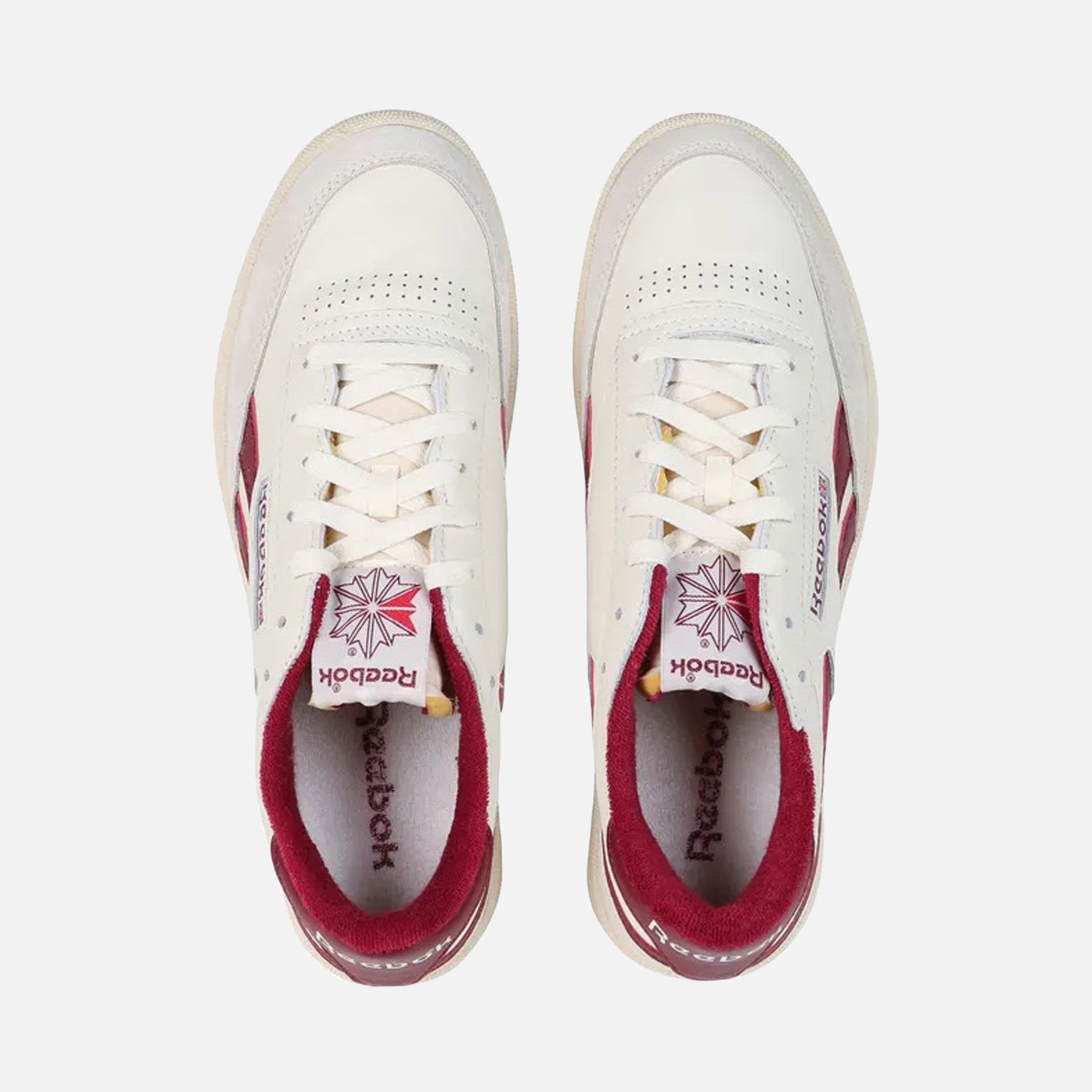 Reebok Club C 85 - White / Alabaster / Classic Maroon