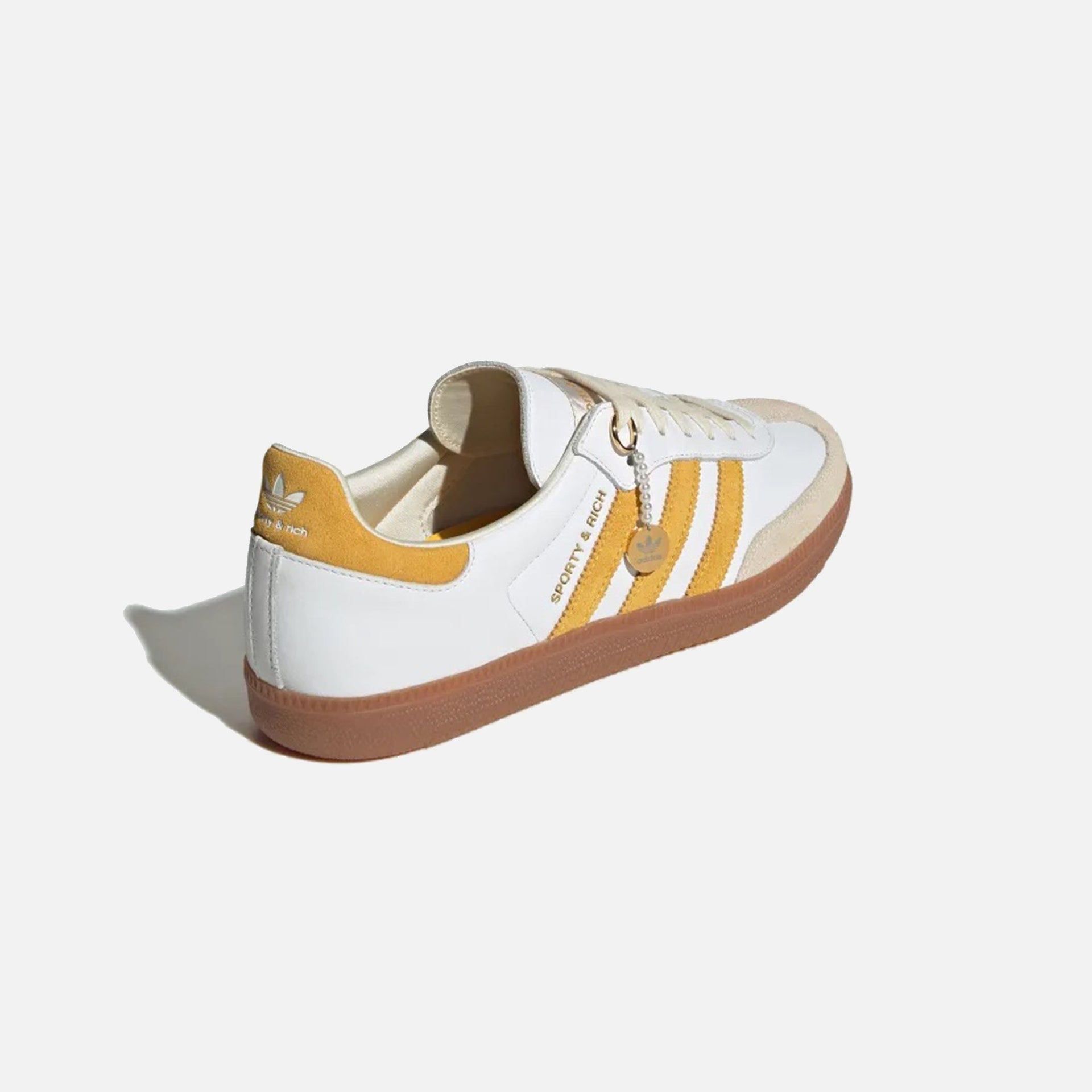 adidas x Sporty & Rich Samba OG - White / Bold Gold / Cream