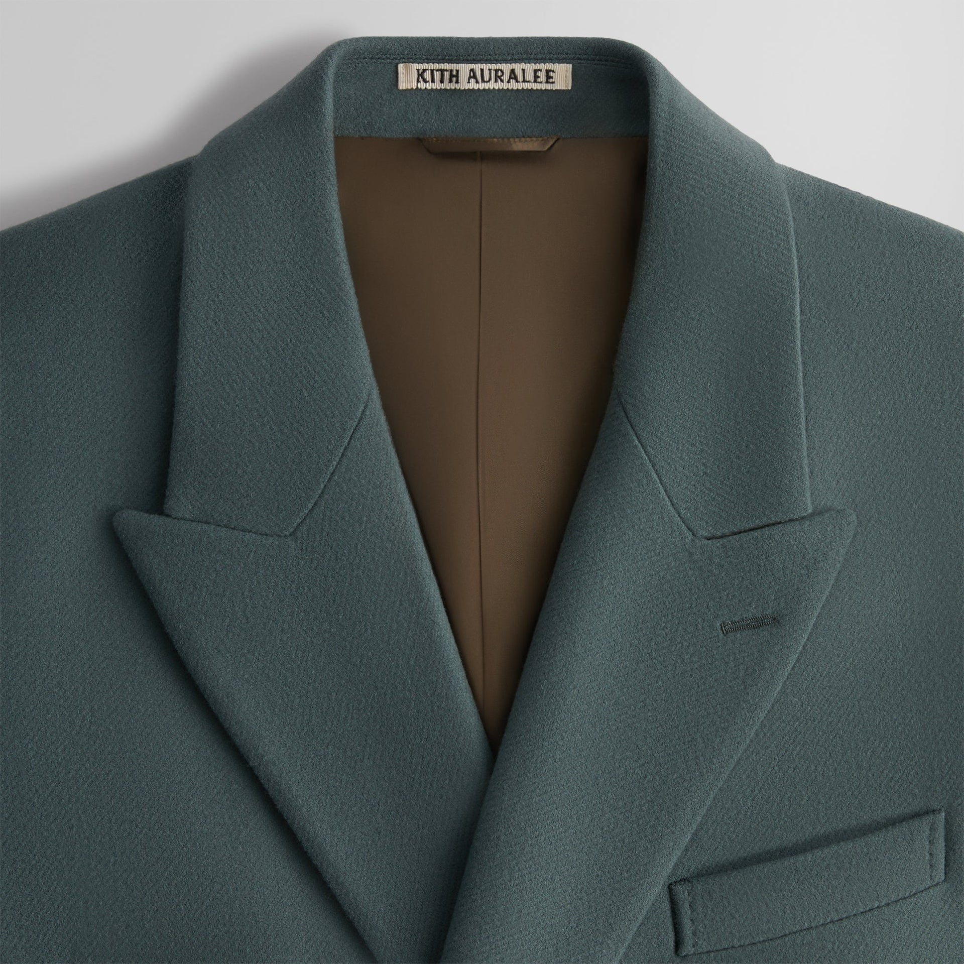 Kith 101 for Auralee Melton Chesterfield Coat - Balsam Green