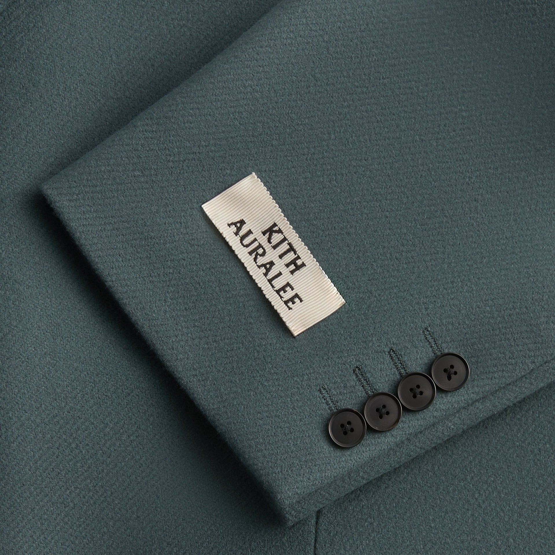 Kith 101 for Auralee Melton Chesterfield Coat - Balsam Green