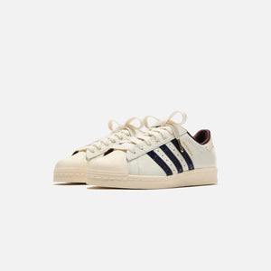 adidas x Wales Bonner Superstar - Wonder White / Collegiate Navy / Night Red