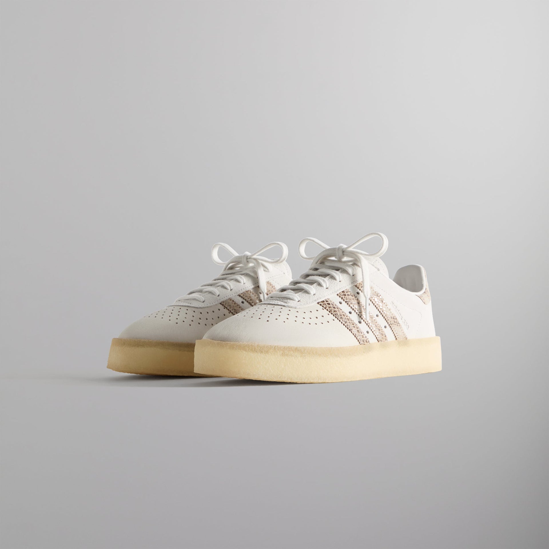 The 8th St AS350 by Ronnie Fieg for adidas Originals & Clarks Originals - Crystal White / Brown