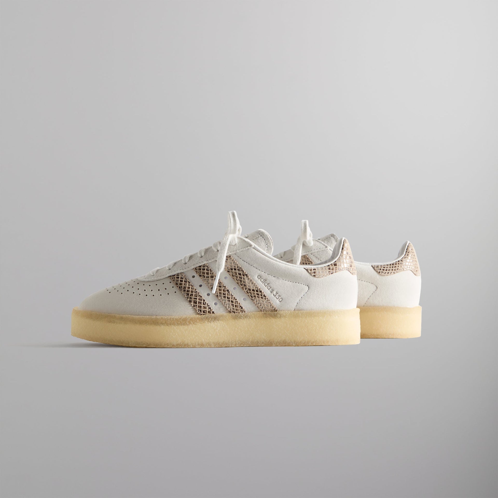 The 8th St AS350 by Ronnie Fieg for adidas Originals & Clarks Originals - Crystal White / Brown