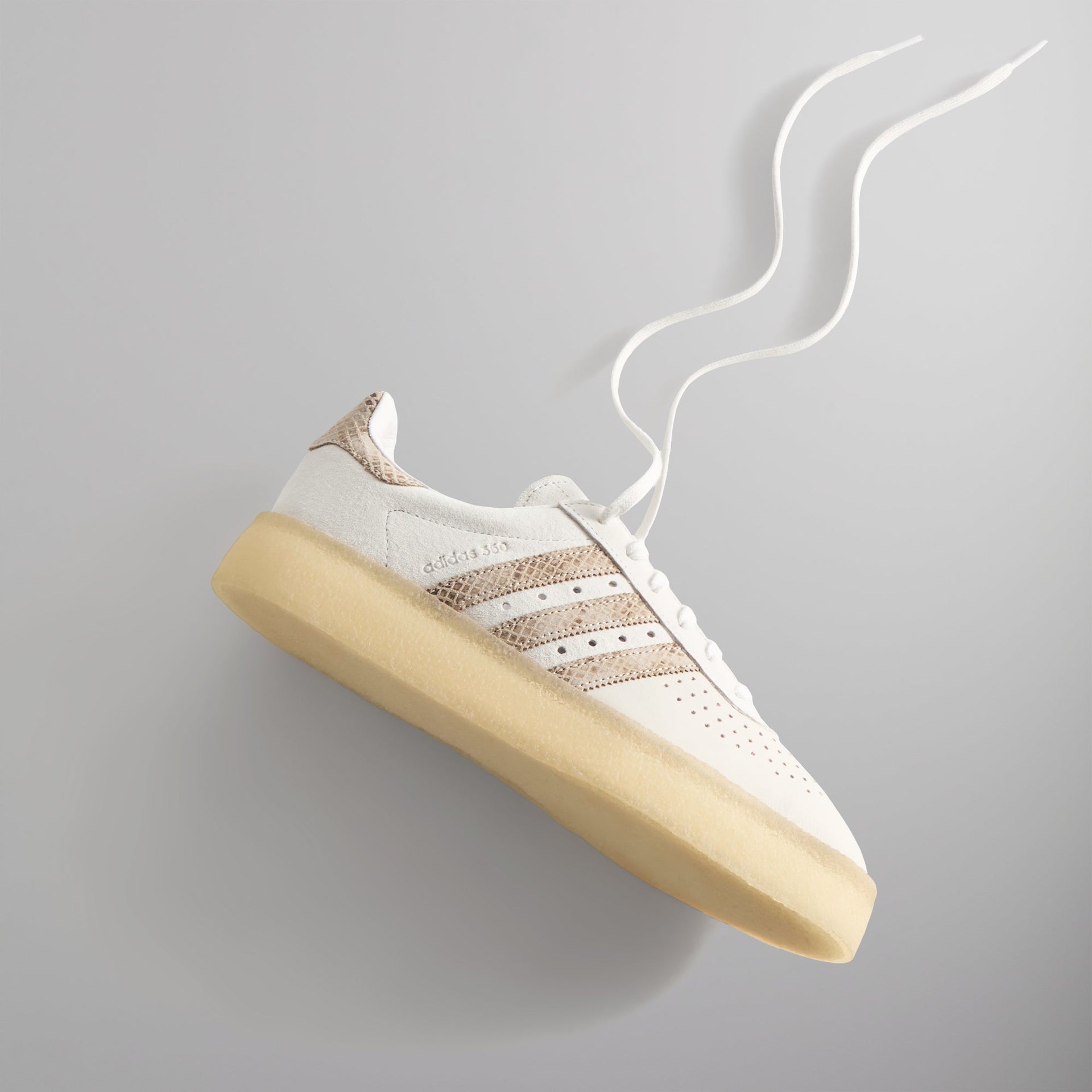 The 8th St AS350 by Ronnie Fieg for adidas Originals & Clarks Originals - Crystal White / Brown