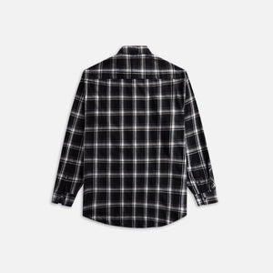 1017 ALYX 9SM Stud Embellished Plaid Long Sleeves Shirt - Black