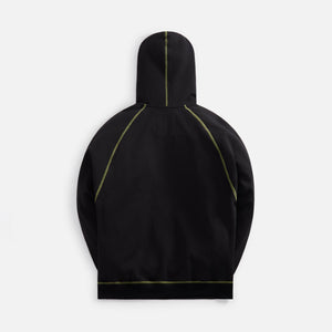 Adish Tatreez Logo Contrast Stitched Lakiya Hoodie - Black