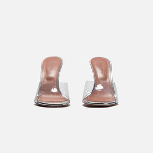 Amina Muaddi Lupita Glass Slipper - Transparent / Orange Ombre