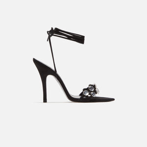 The Attico Grid Sandal 105mm - Black