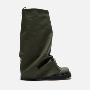 The Attico Robin Combat Boot - Bottle Green