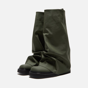 The Attico Robin Combat Boot - Bottle Green