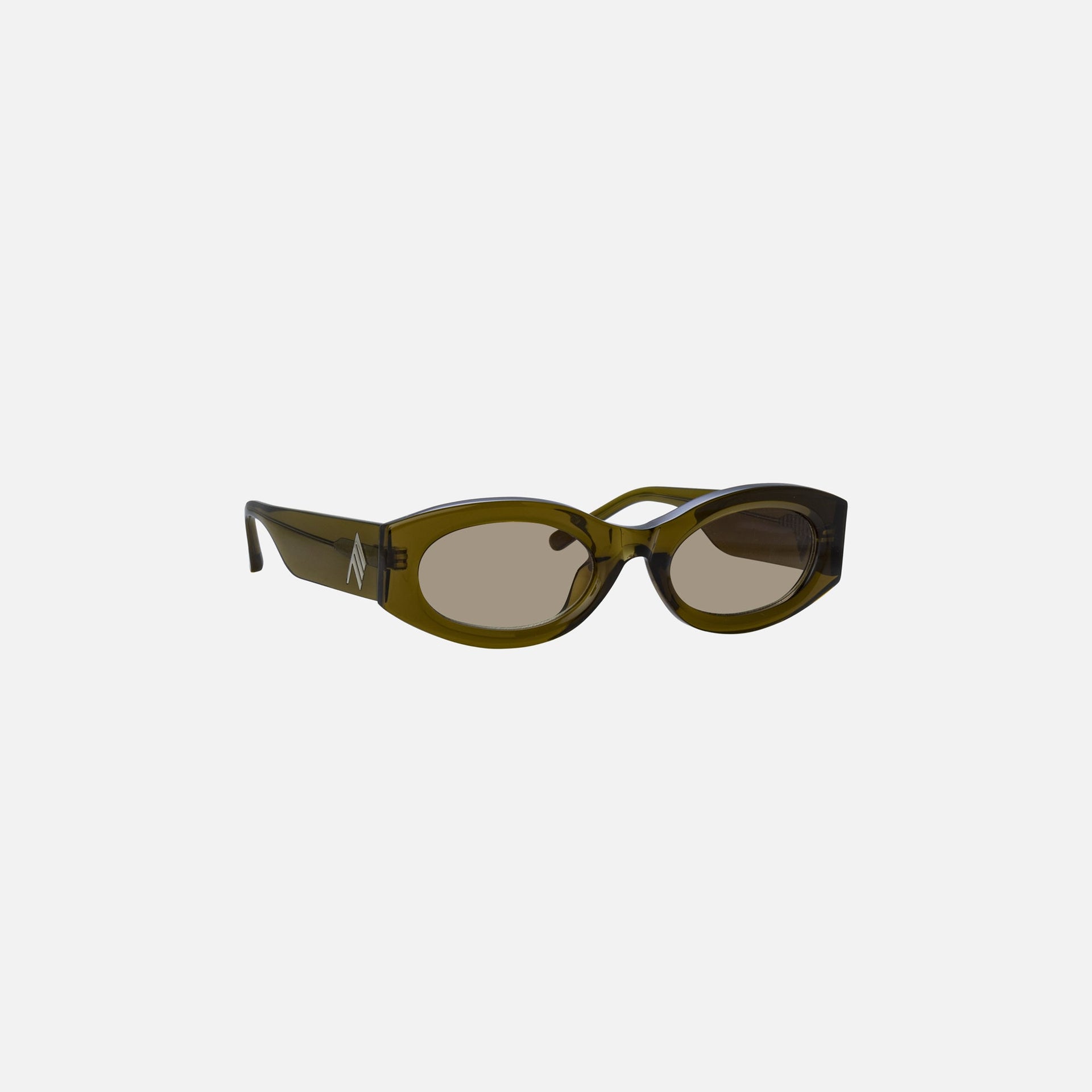 The Attico Berta Frame Sunglasses - Olive