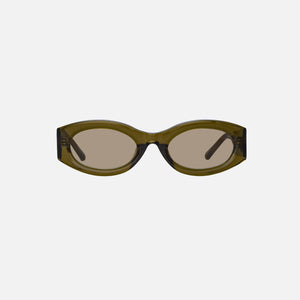 The Attico Berta Frame Sunglasses - Olive