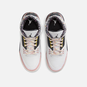 Jordan GS Air Jordan 3 Retro - White / Red Stardust / Sail / Anthracite