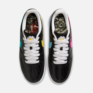 Nike x PEACEMINUSONE Air Force 1 - Black / New Emerald / Pinkfire II / Tour Yellow / Blue Gale