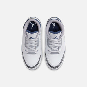 Jordan PS Air Jordan 3 Retro - White / Midnight Navy / Cement Grey / Black