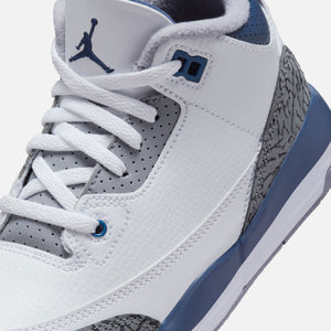 Jordan PS Air Jordan 3 Retro - White / Midnight Navy / Cement Grey / Black